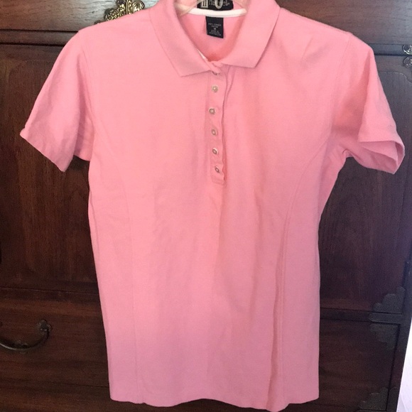 Women’s Pink Cotton Polo Shirt Size M Hartnell - Picture 1 of 8